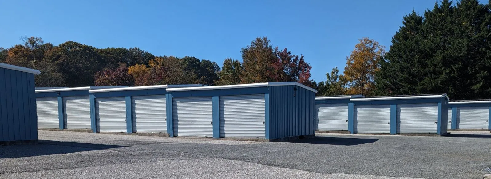 Modern self storage facility exterior